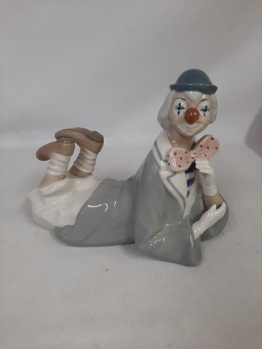 Vintage porcelain clown - vintage,