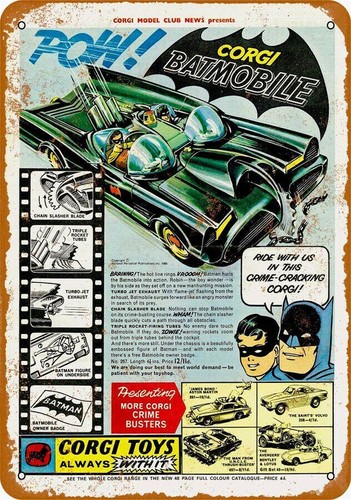 Metal sign batman 1966 - sign,