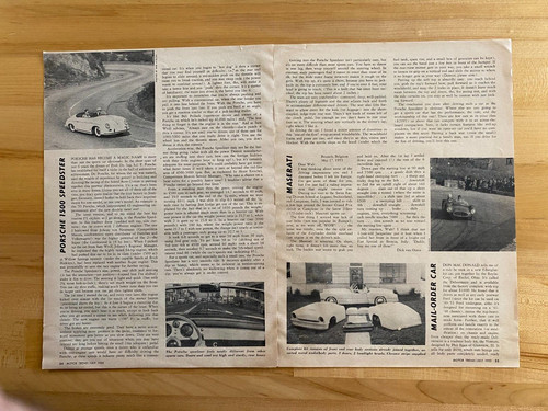 1955 print article porsche - print,