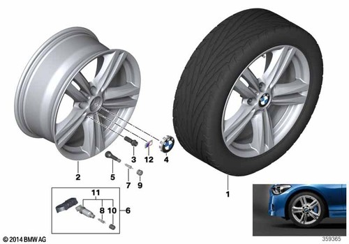 Bmw genuine light - light, alloy