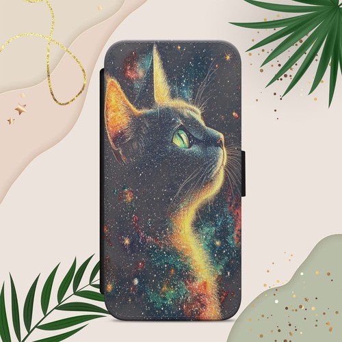 Black cat stars - cat,