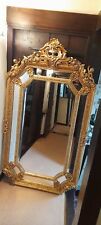 Large Gold mirror Antique Style French Regency Ornate Cherub 6ft 7inch