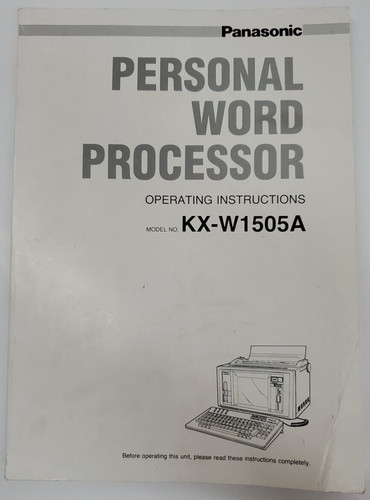 Panasonic personal word - panasonic,