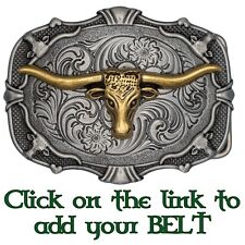 Longhorn Buffalo Metal Belt Buckle Biker UK Bull USA Cowboy Western