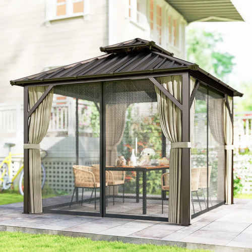 Hardtop gazebo canopy 3x3m - hardtop,