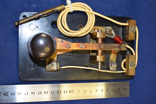Vintage morse code straight - vintage,