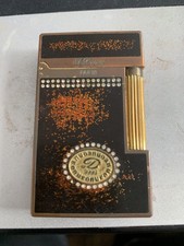 S.T. DuPont Ligne 2 Paris Gold & Lacquer Finish Vintage Lighter- Made in France
