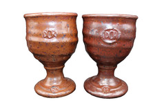 Goblets Redware Pottery