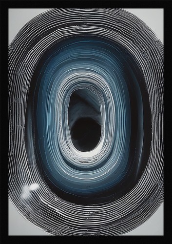 Intimate black hole framed - intimate,