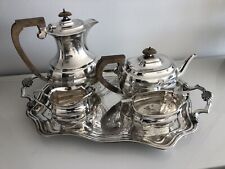 LONSDALE SILVER PLATE EPNS A1 COFFEE/TEA SERVICE WITH 19.5 INCH TRAY