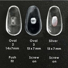 1 pair SILICONE NOSE PADS for