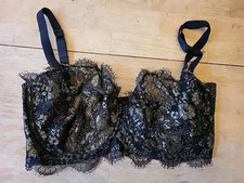 Black And Gold Lace Figleaves 38 G Bra