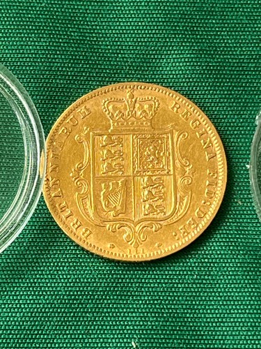 1880 victoria 22ct gold halkf - victoria,