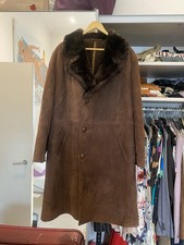 German Brown Coat Winter Leather Make You Warm with This Extra Tick Size M L XL