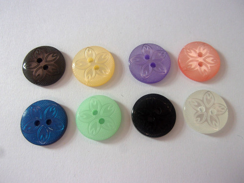 Etched flower design - etched,