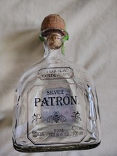 Patron Silver EMPTY Bottle 700ml Tequila MEXICO Original Lid