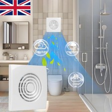 Bathroom Extractor Fan 4Inch 100mm Exhaust Fan Airflow 95m³/H Silent for Kitchen