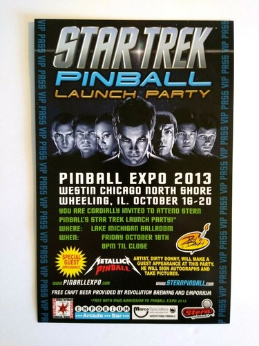 Star trek pinball vip launch - star,