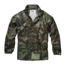 Waterproof Jacket Raincoat Hiking Camping Fishing Hunting Army Camo Camouflage