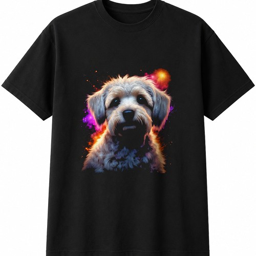 Dandie dinmont terrier glowing - dinmont,