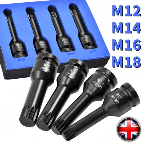 4pc drive spline - cr-mo, 1/2”