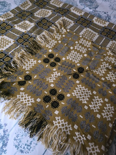 Vintage welsh wool tapestry - welsh,