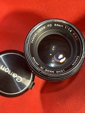 Canon FD 50mm F1.4 SSC Prime Lens -  Canon FD Breech Lock Mount Fast 50 + Caps