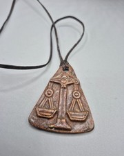 Vintage Libra Zodiac Pendant