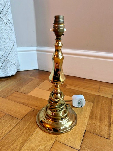 Vintage brass table - table, lamp