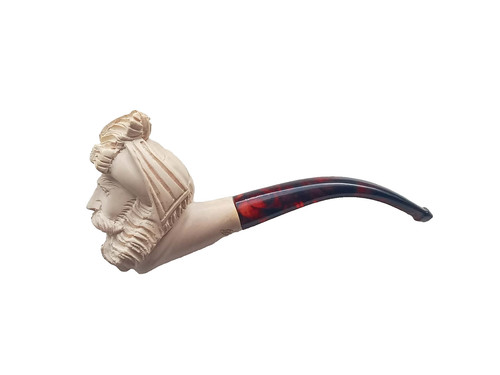 Vintage carved meerschaum pipe - meerschaum,