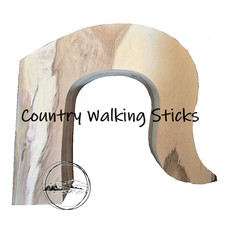 Solid English Pear Crook Stick