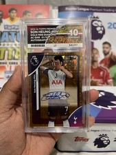 25/26 TOPPS SON HEUNG-MIN AUTOGRAPH 1 OF 50. GEM MINT 10. BOOKEND