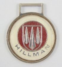 Vintage Hillman Enamel Badge to Fit on Leather Key Fob - Rare british made badge