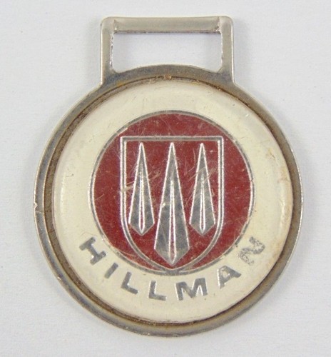 Vintage hillman enamel badge - enamel,