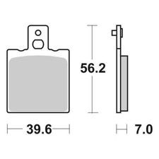 REAR BRAKE PADS SBS 519LS