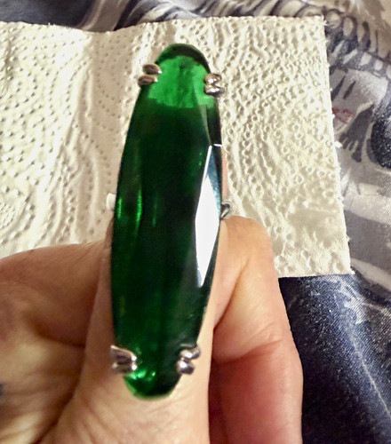 Large green marquise stone - large,