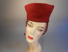 Vintage 1940s red - vintage, felt