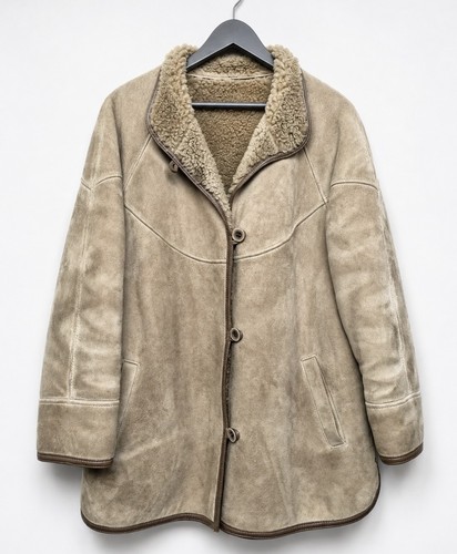 Shearling sheepskin coat - shearling,