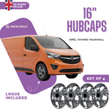 16" WHEEL TRIMS TO FIT OPEL VIVARO VAUXHALL  VAN SET OF 4 HUB CAPS