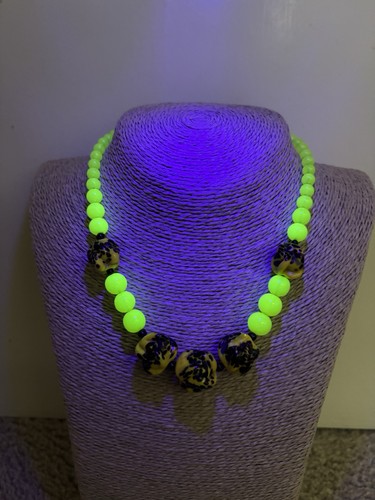 Vintage yellow uranium glass - yellow,