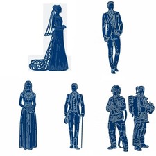 Wedding Bride gentleman Metal Cutting Dies DIY Scrapbooking Embossing Craft Card