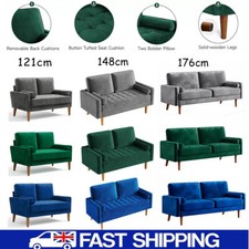 2 / 3 Seater Velvet Sofa with