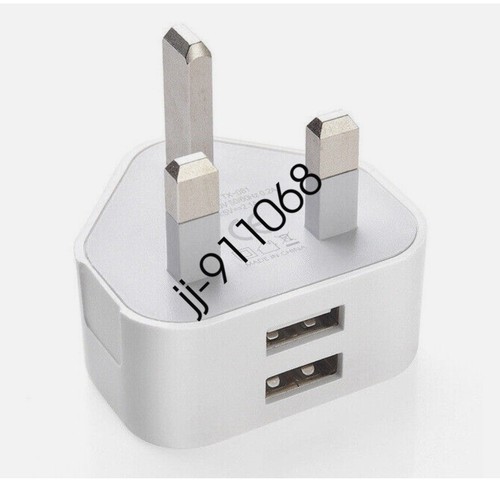 Usb mains 3pin plug - 2a,