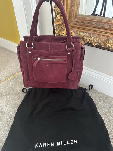 Karen millen burgundy - karen, suede