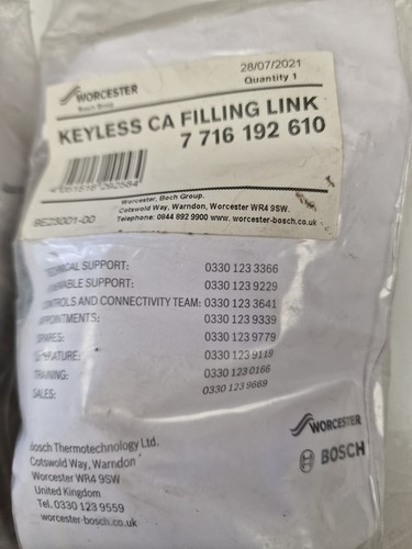 Worcester bosch keyless - bosch,