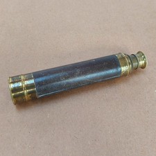 Vintage 3-Draw Brass & Leather Telescope – 35mm Objective