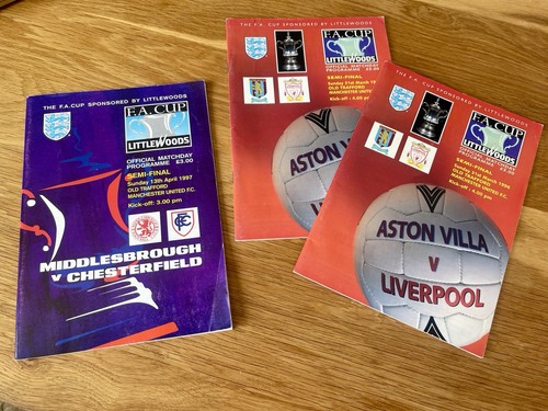 Cup semi final programmes - semi,