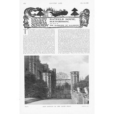HATFIELD HOUSE Hertfordshire 7 x Antique Prints 1907