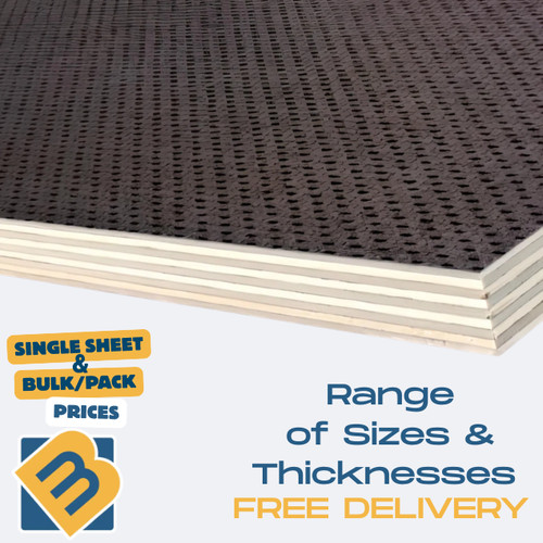 Anti slip mesh phenolic - phenolic, birch