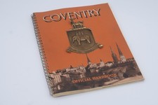 Coventry, England Official Handbook – 1937 – RARE Spiral-Bound Edition [25-0018]